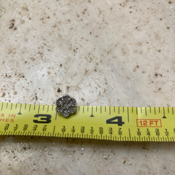 Effy Classic Sterling Silver Natural Diamond Bouquet Stud Earrings - Picture 4 of 8